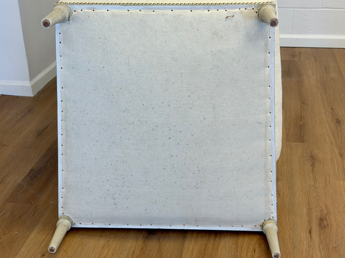 Custom Upholstered Club Chair with Nailhead Detail