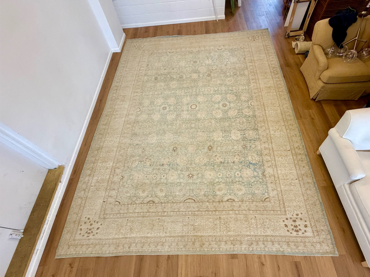 Hand Knotted Wool Oushak Rug 12′ x 17′
