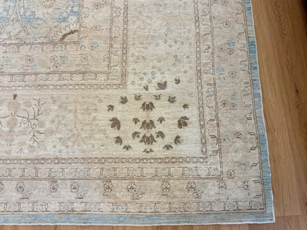 Hand Knotted Wool Oushak Rug 12′ x 17′