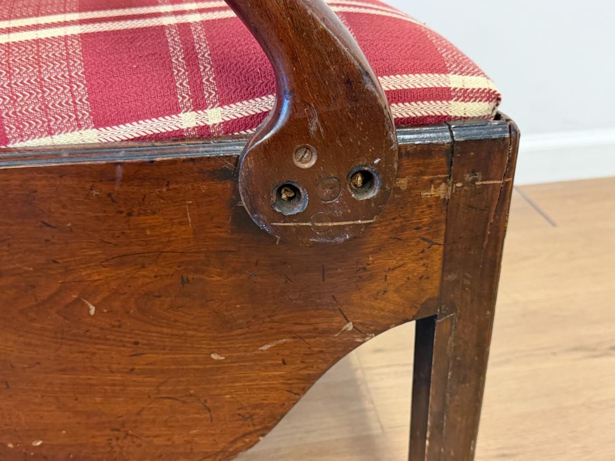 George III Wing Commode Chair, Circa 1790