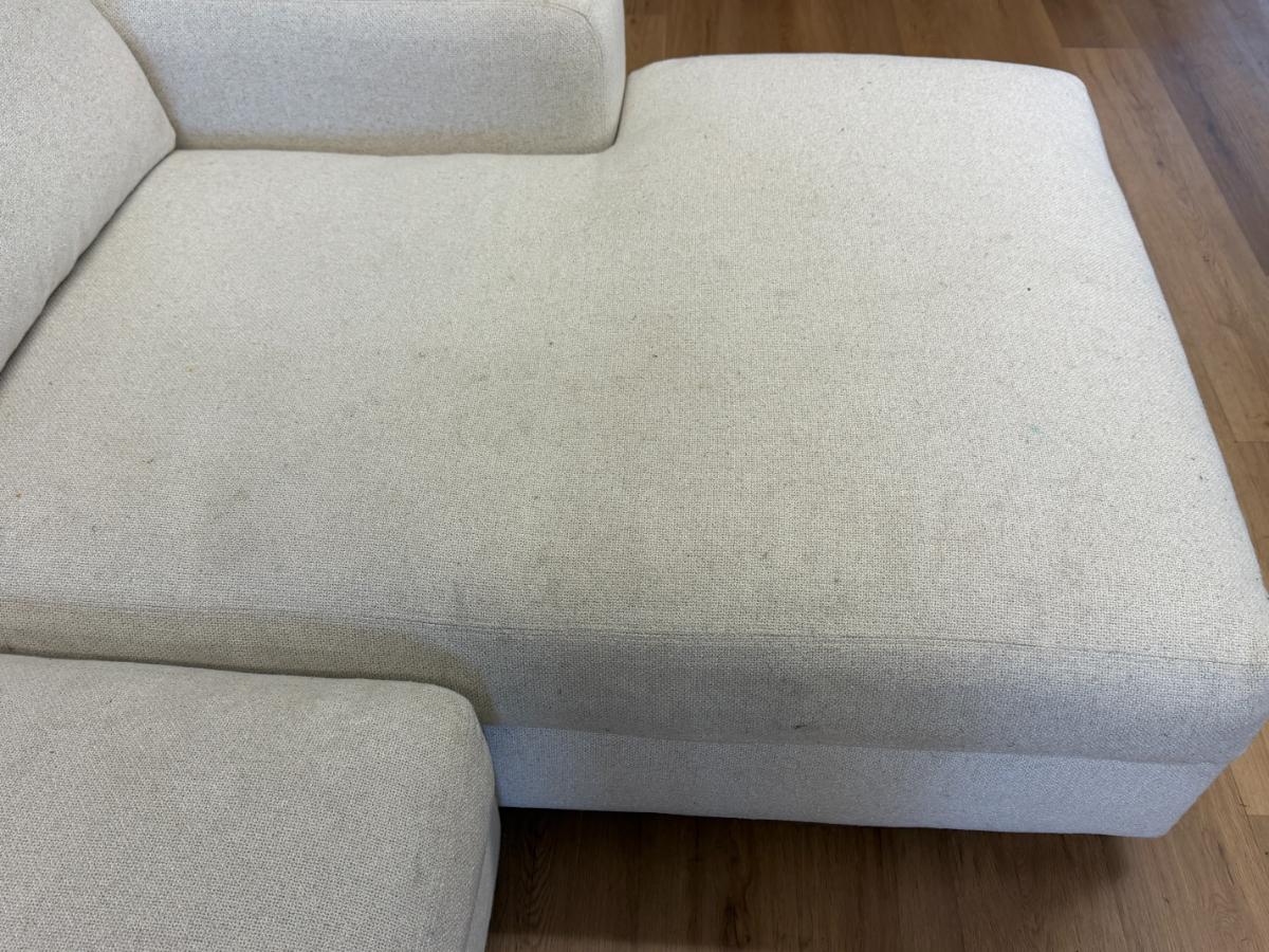 Luther Quintana Custom Sofa with Chaise Lounge, Sectional in Performance Boucle