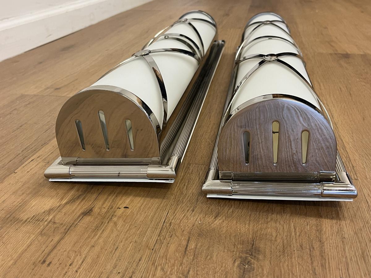 Robert Abbey Chase Wall Sconces, Pair