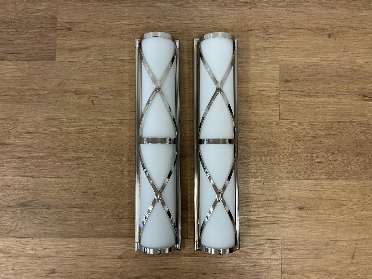 Robert Abbey Chase Wall Sconces, Pair