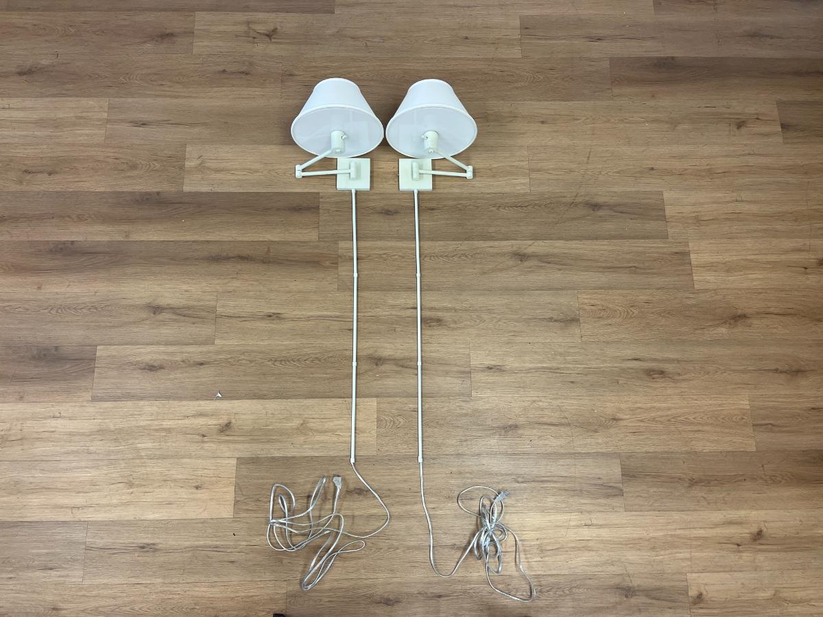 Foundry Classic Swing Arm Plug-In Lamps, Pair