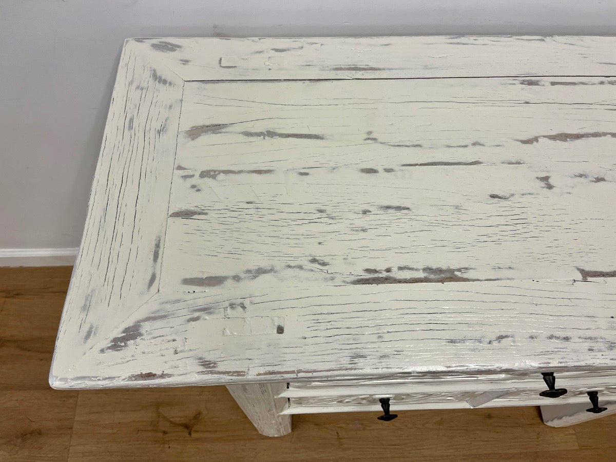 Vintage Whitewashed Chinese Altar Table