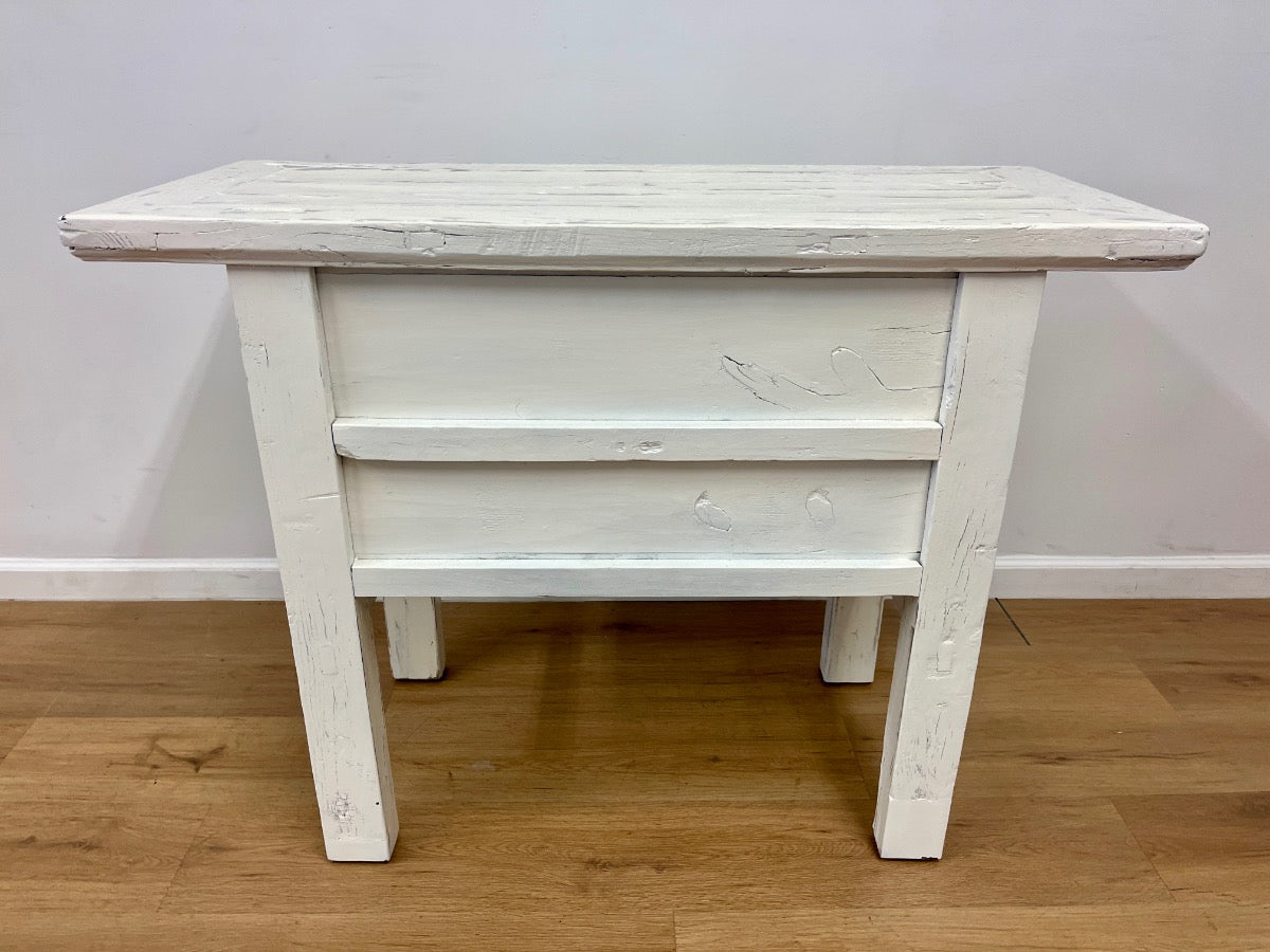 Vintage Whitewashed Chinese Altar Table