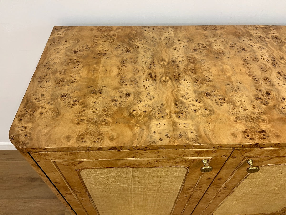 Made Goods Beaumont Burlwood & Rattan Buffet