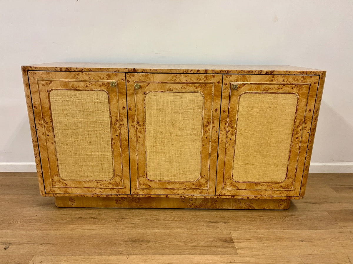 Made Goods Beaumont Burlwood & Rattan Buffet