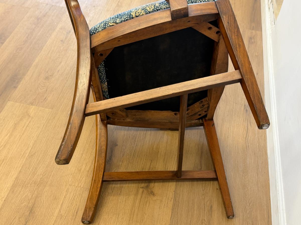 Vintage Hepplewhite Style Shield Back Dining Chairs, Set of 8