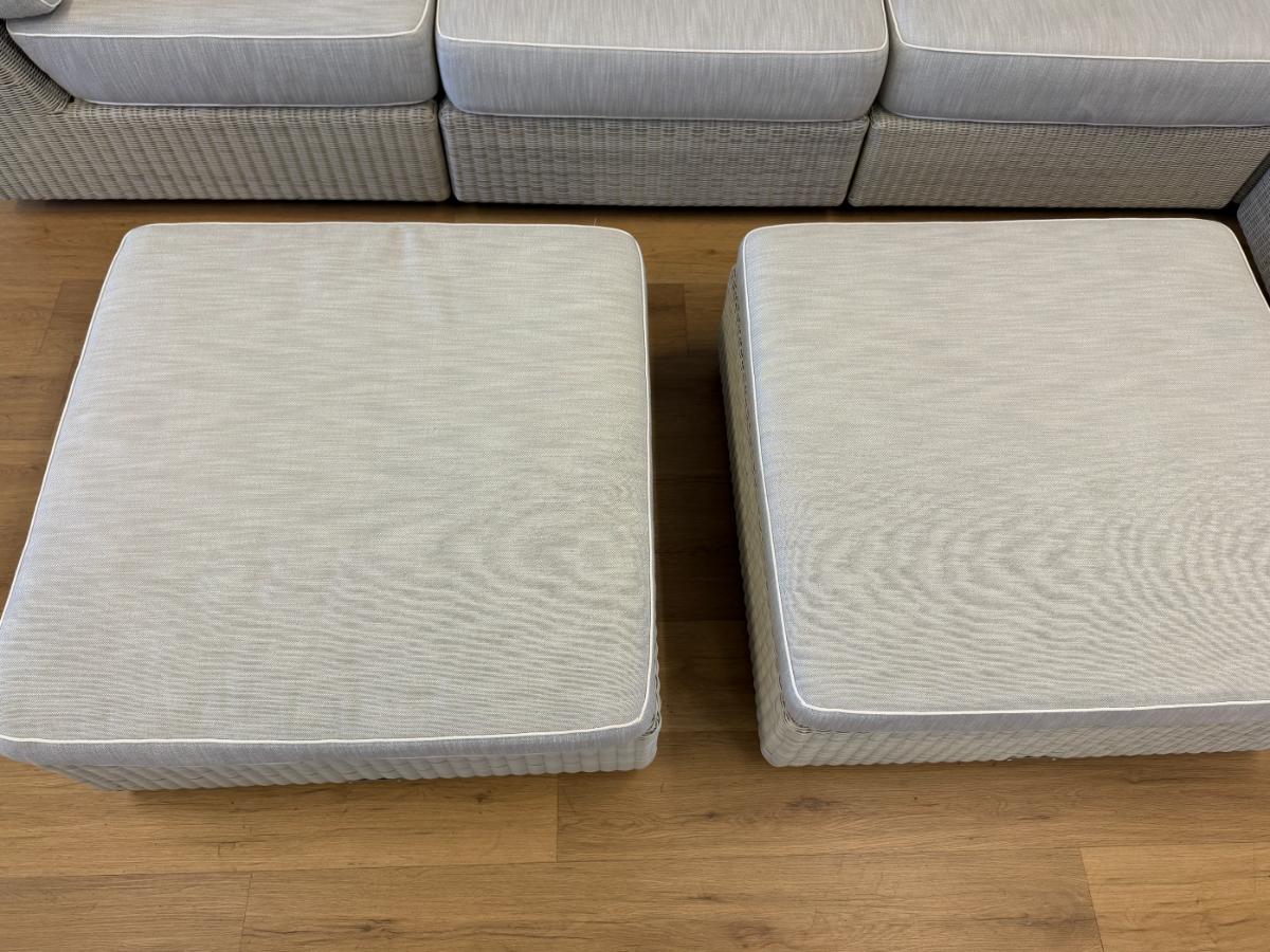 Kingsley Bate Westport Outdoor Sectional and Ottomans