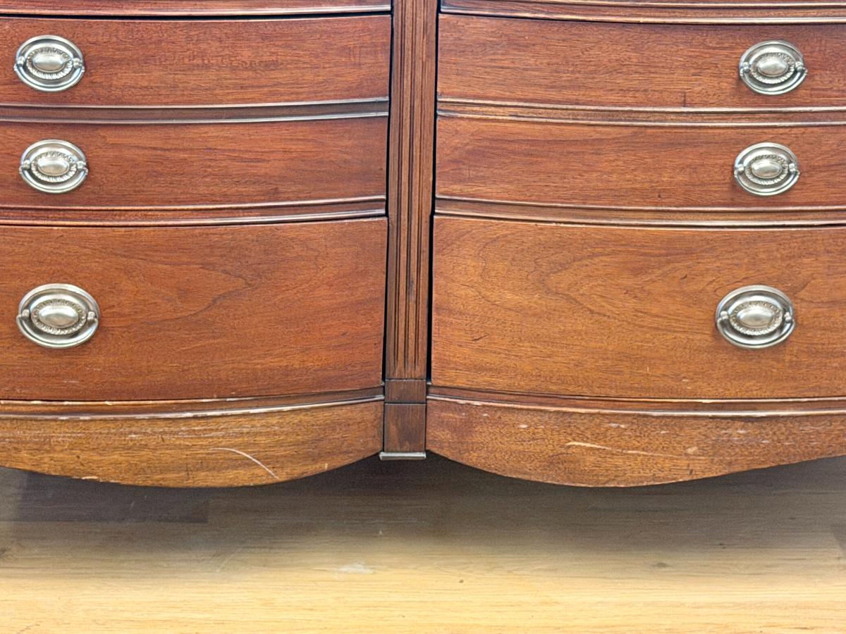 Vintage Drexel Serpentine Double Dresser