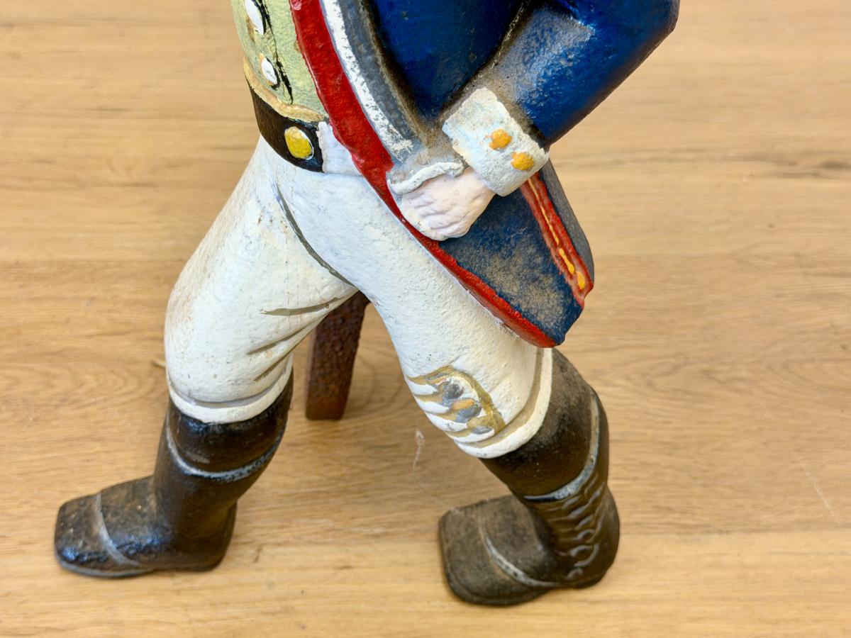 Cast Iron Hessian Soldiers Andirons