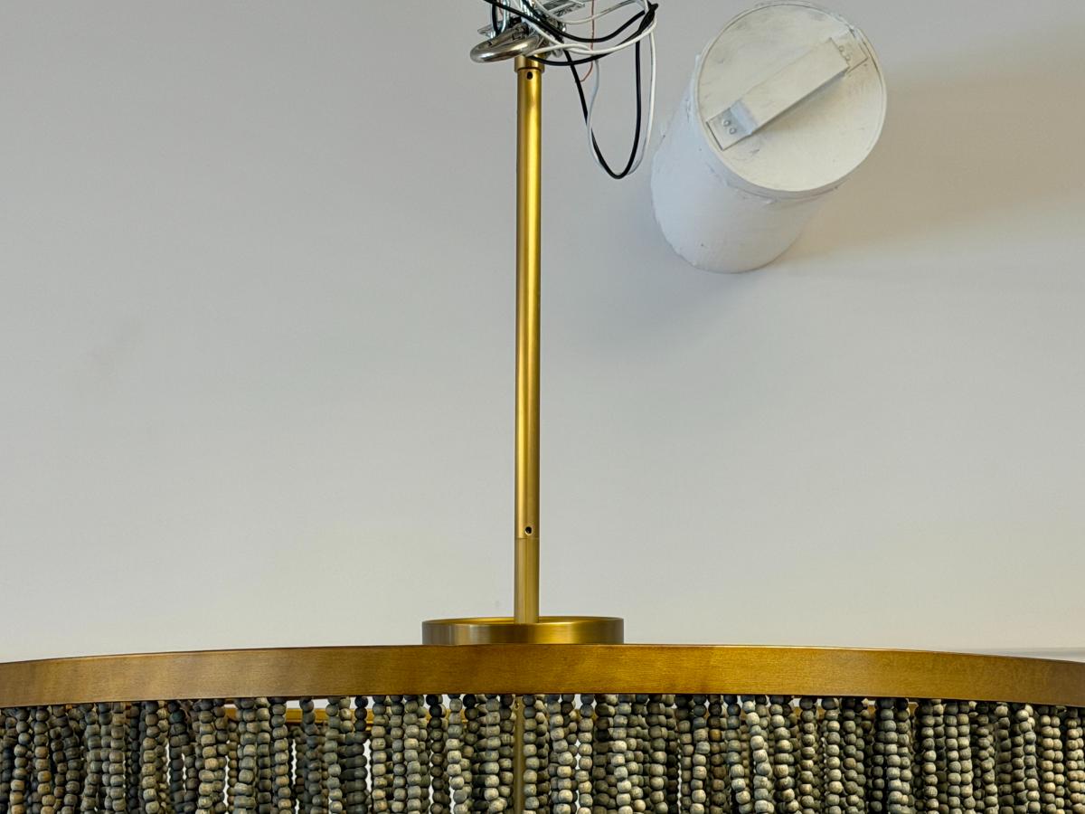 Arteriors Baja 3 Light 30″ Wide Beaded Drum Chandelier