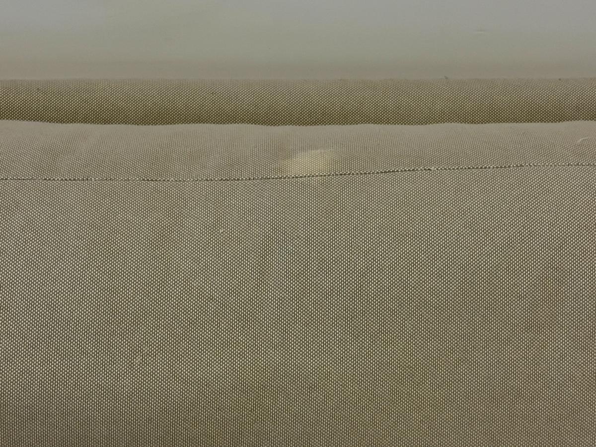 Custom Grey Skirted Sofas, Pair