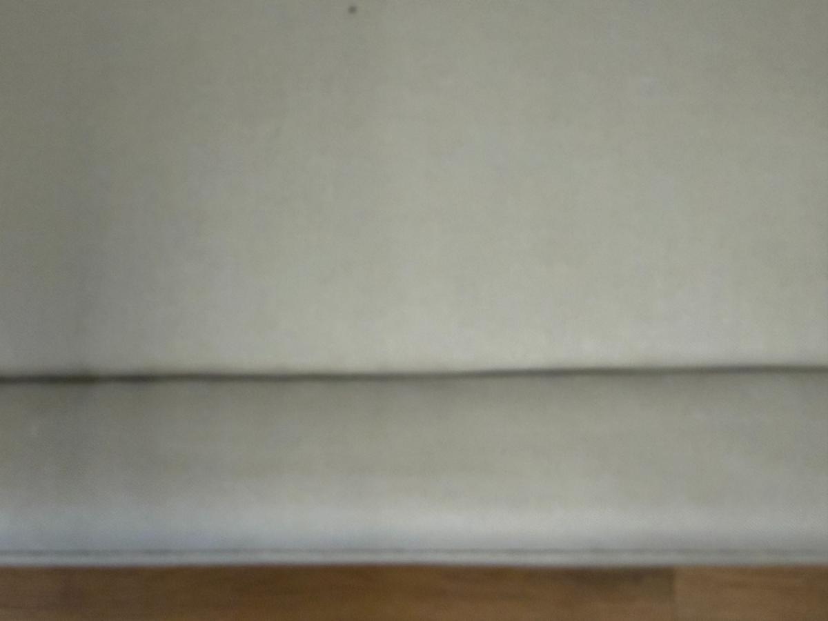 Custom Grey Skirted Sofas, Pair