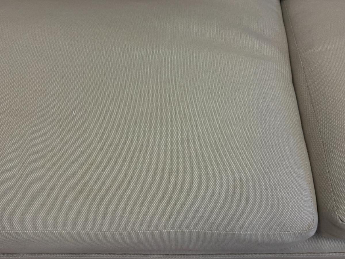 Custom Grey Skirted Sofas, Pair