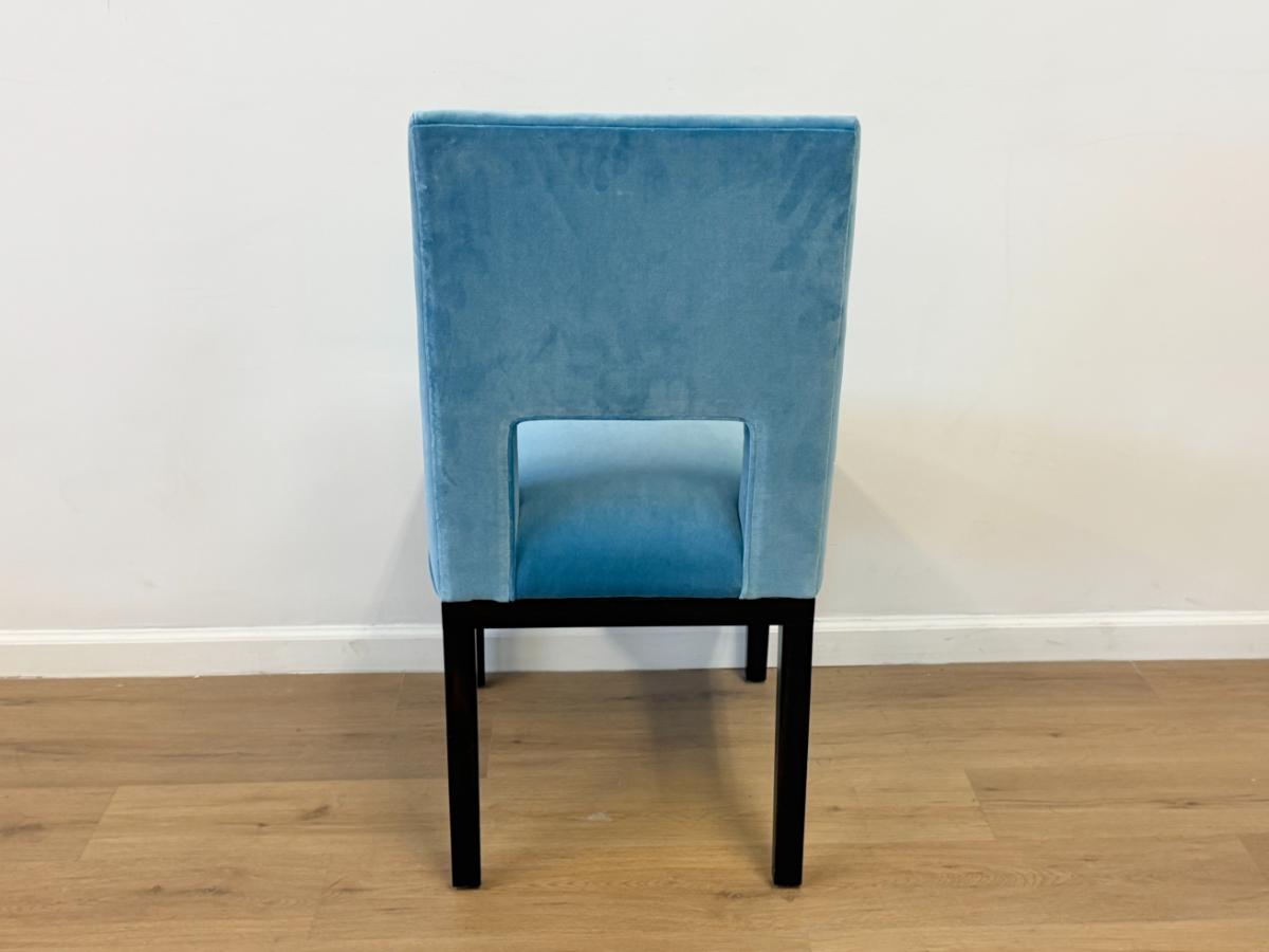 Custom Upholstered Velvet Dining Chairs, Set of 6