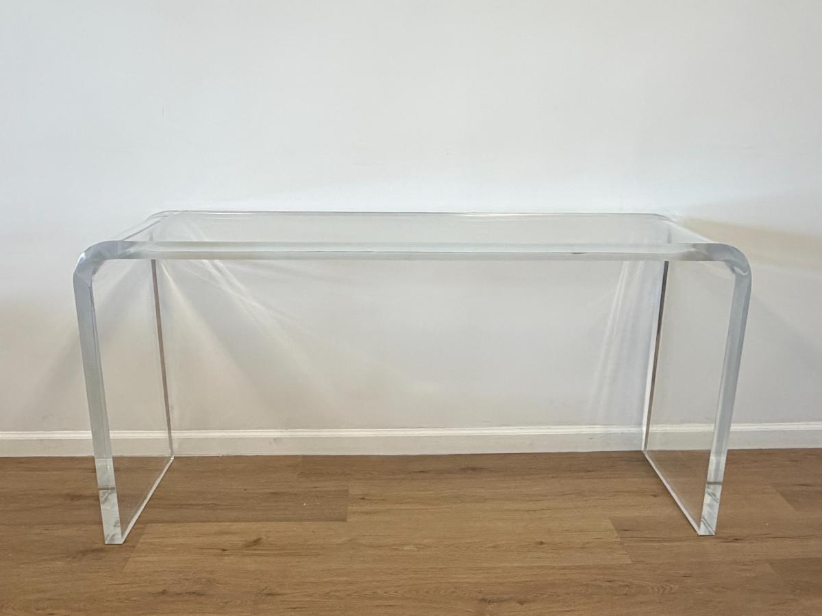 Vintage Lucite Waterfall Console