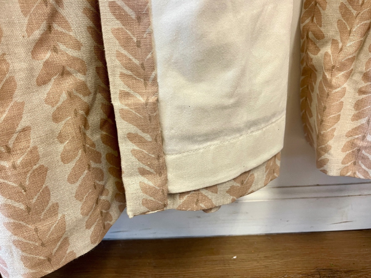 Schumacher Woodperry Pinch Pleat Panels with Blackout Lining, Set of 2 Panels