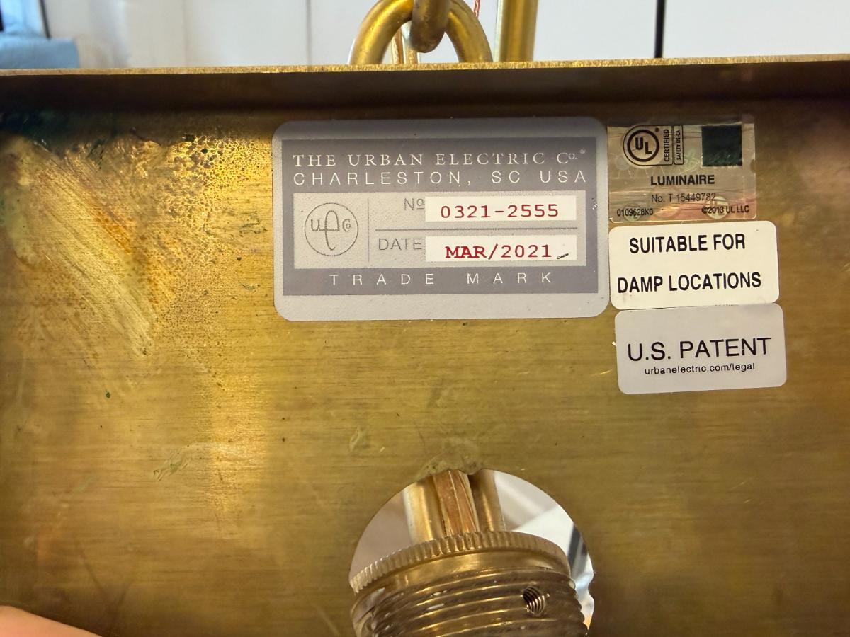 Urban Electric Chisholm Clean Hanging Lantern