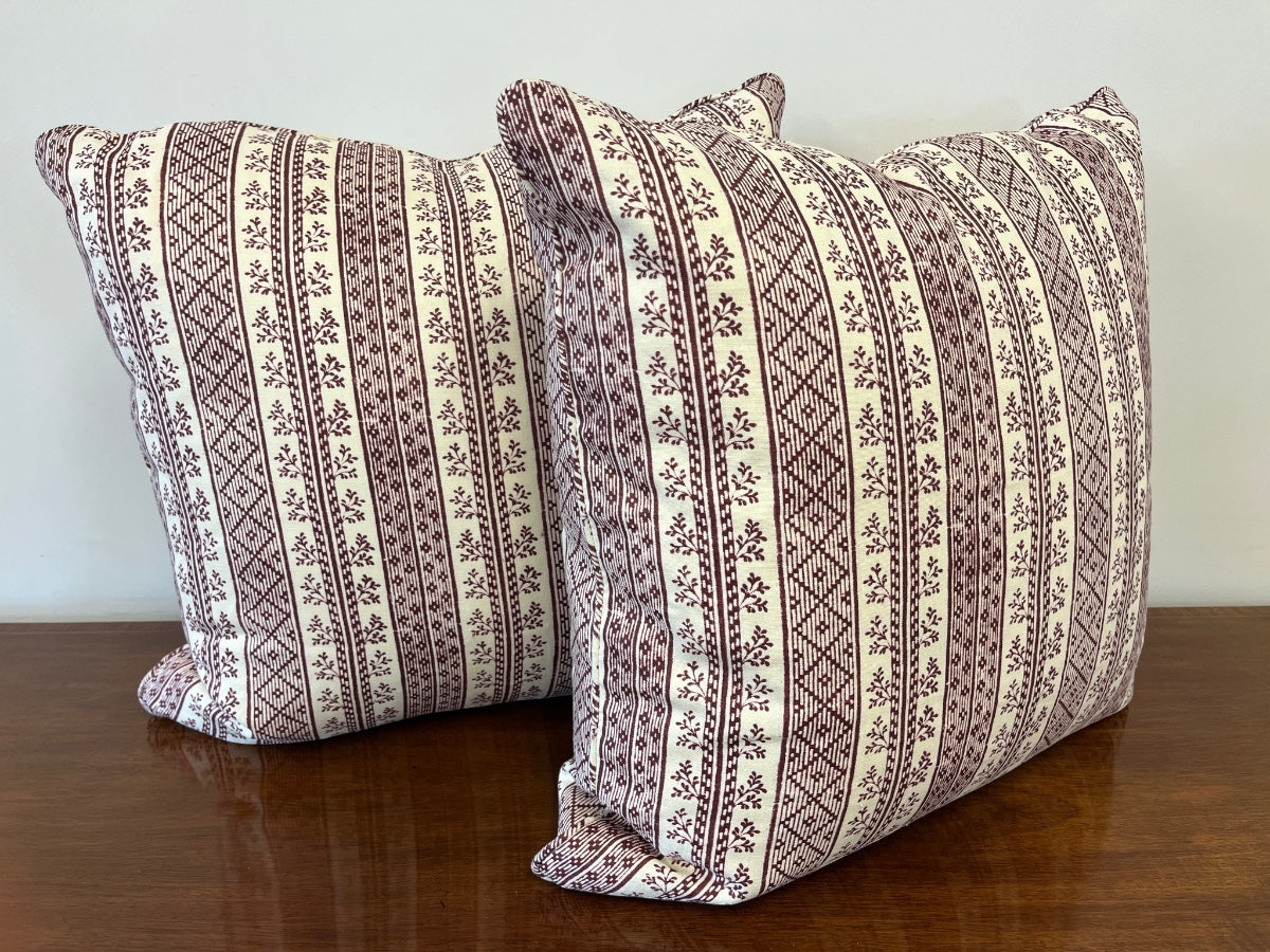 Jasper Textiles Dutch Stripe Pillows, Pair