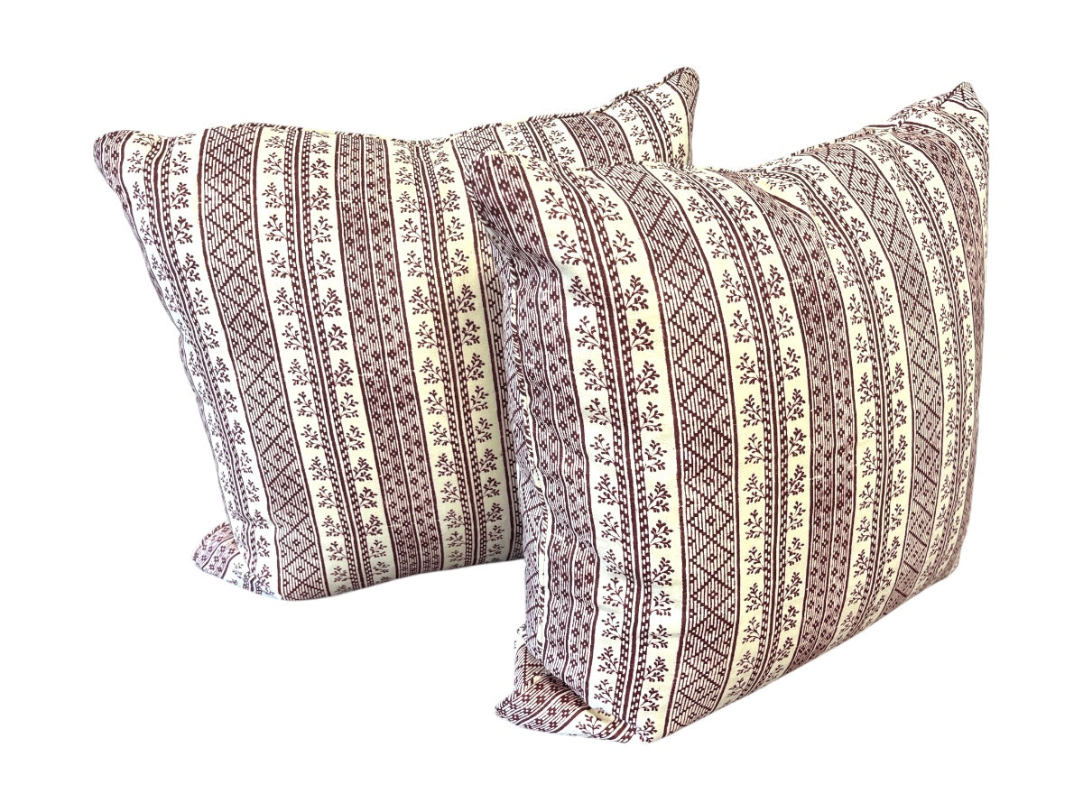 Jasper Textiles Dutch Stripe Pillows, Pair