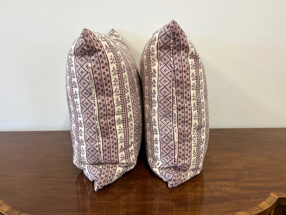 Jasper Textiles Dutch Stripe Pillows, Pair