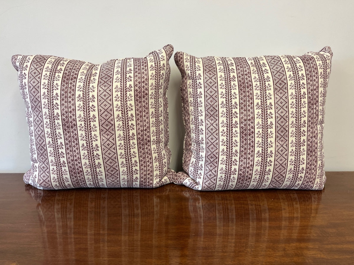 Jasper Textiles Dutch Stripe Pillows, Pair