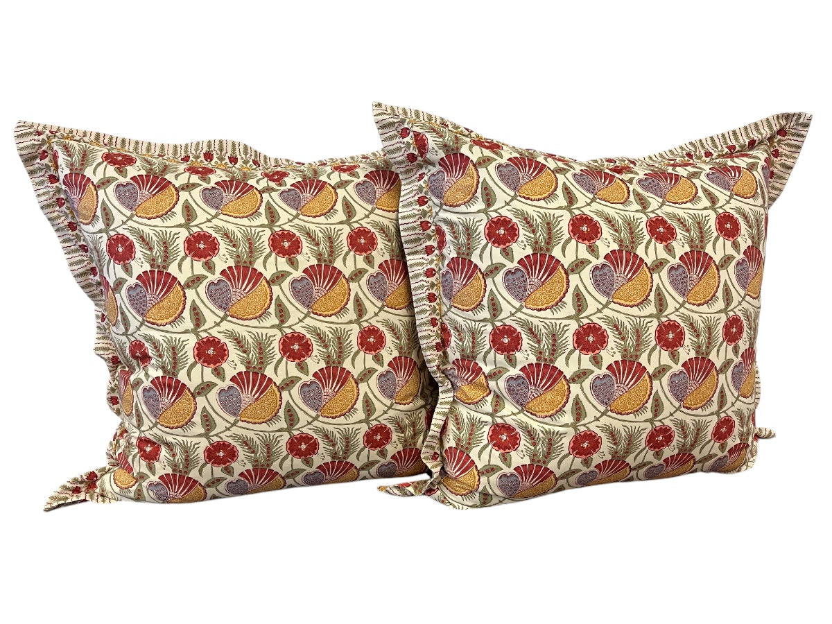 Pierre Frey Le Manach Indhira Euro Pillows, Pair