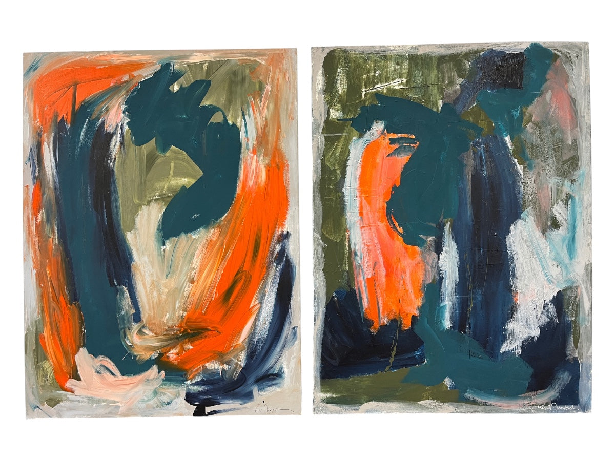 Kerri Rosenthal Original Paintings, Set of 2