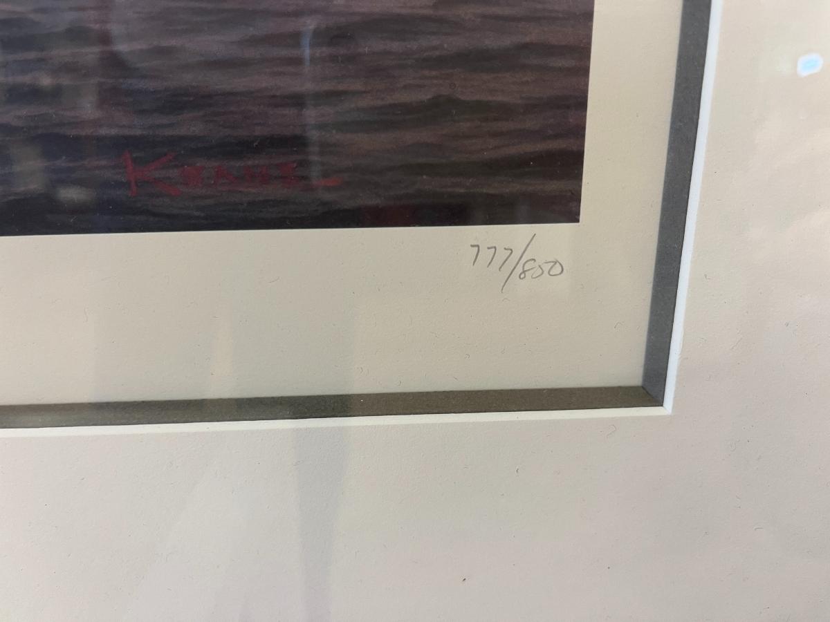 Michael Keane Pencil-Signed Limited Edition Lithographs, “America’s Cup 1876” & “Wung Out”