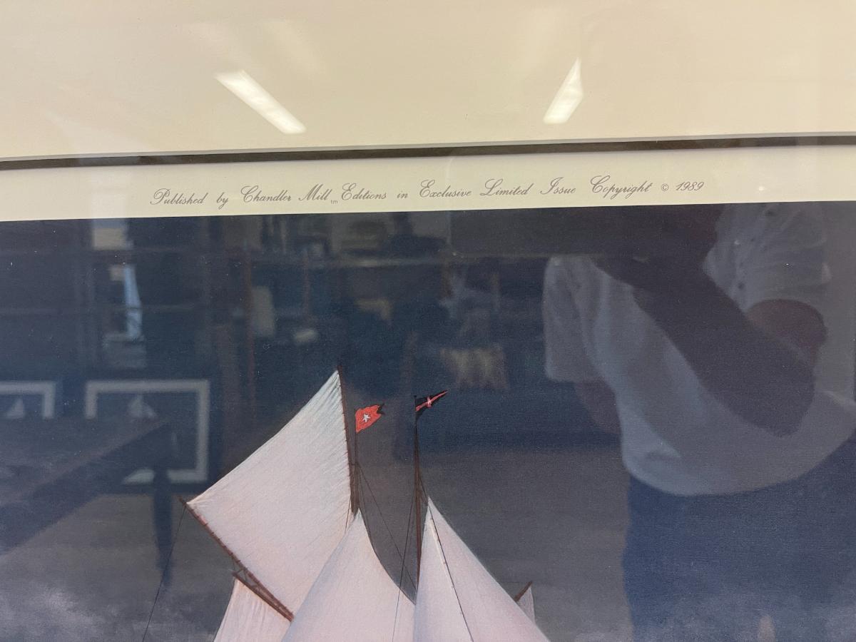 Michael Keane Pencil-Signed Limited Edition Lithographs, “America’s Cup 1876” & “Wung Out”
