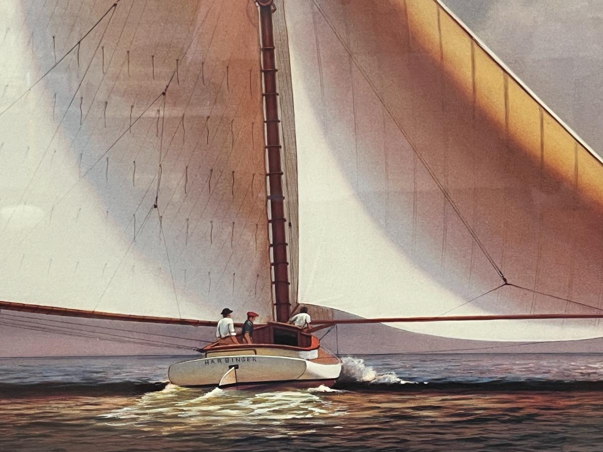 Michael Keane Pencil-Signed Limited Edition Lithographs, “America’s Cup 1876” & “Wung Out”