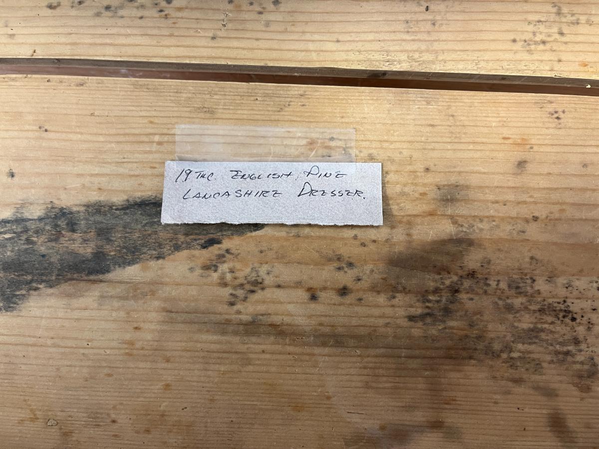 19th C. English Pine Lancashire Dresser