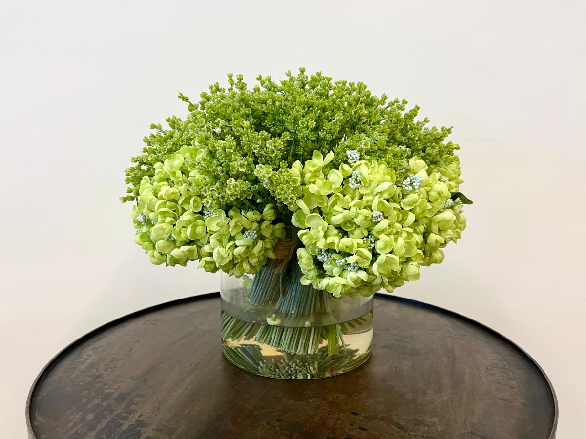 Faux Hydrangea Arrangement
