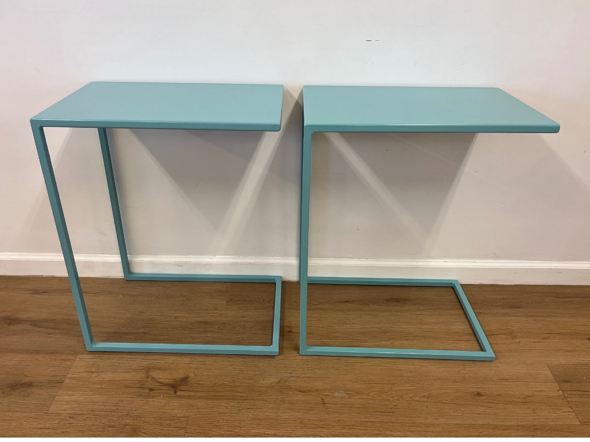 Room & Board C-Shaped Tables, Pair