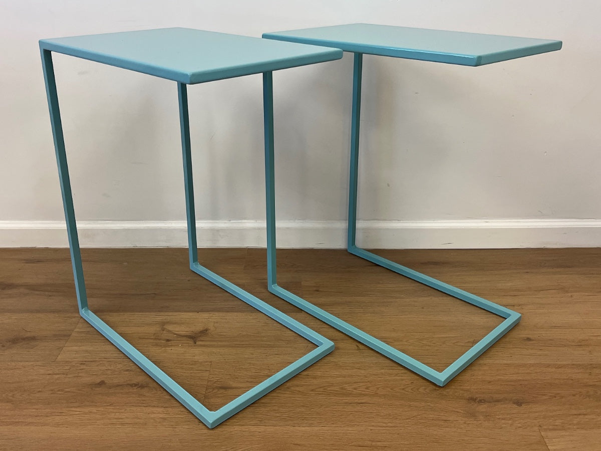 Room & Board C-Shaped Tables, Pair