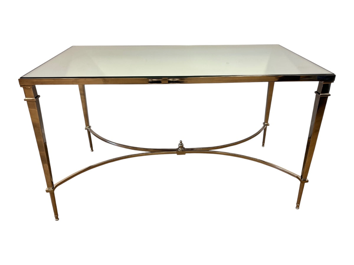 Global Views Nickel and Mirror Coffee Table