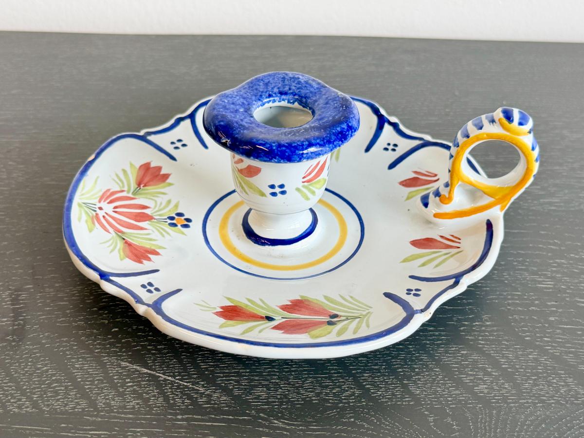 Collection of Vintage Harriett Quimper “Mistral Blue” Hand-Painted Faience Collection