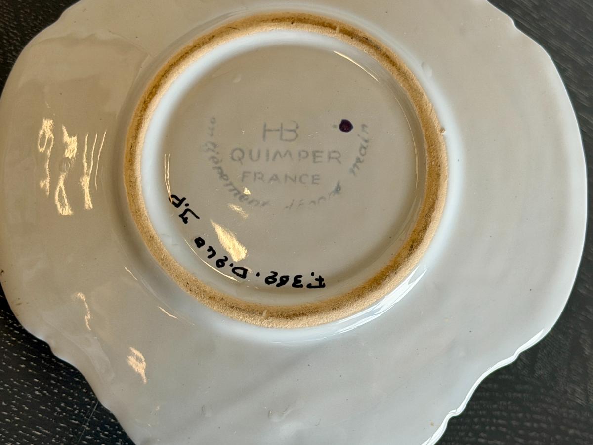 Collection of Vintage Harriett Quimper “Mistral Blue” Hand-Painted Faience Collection