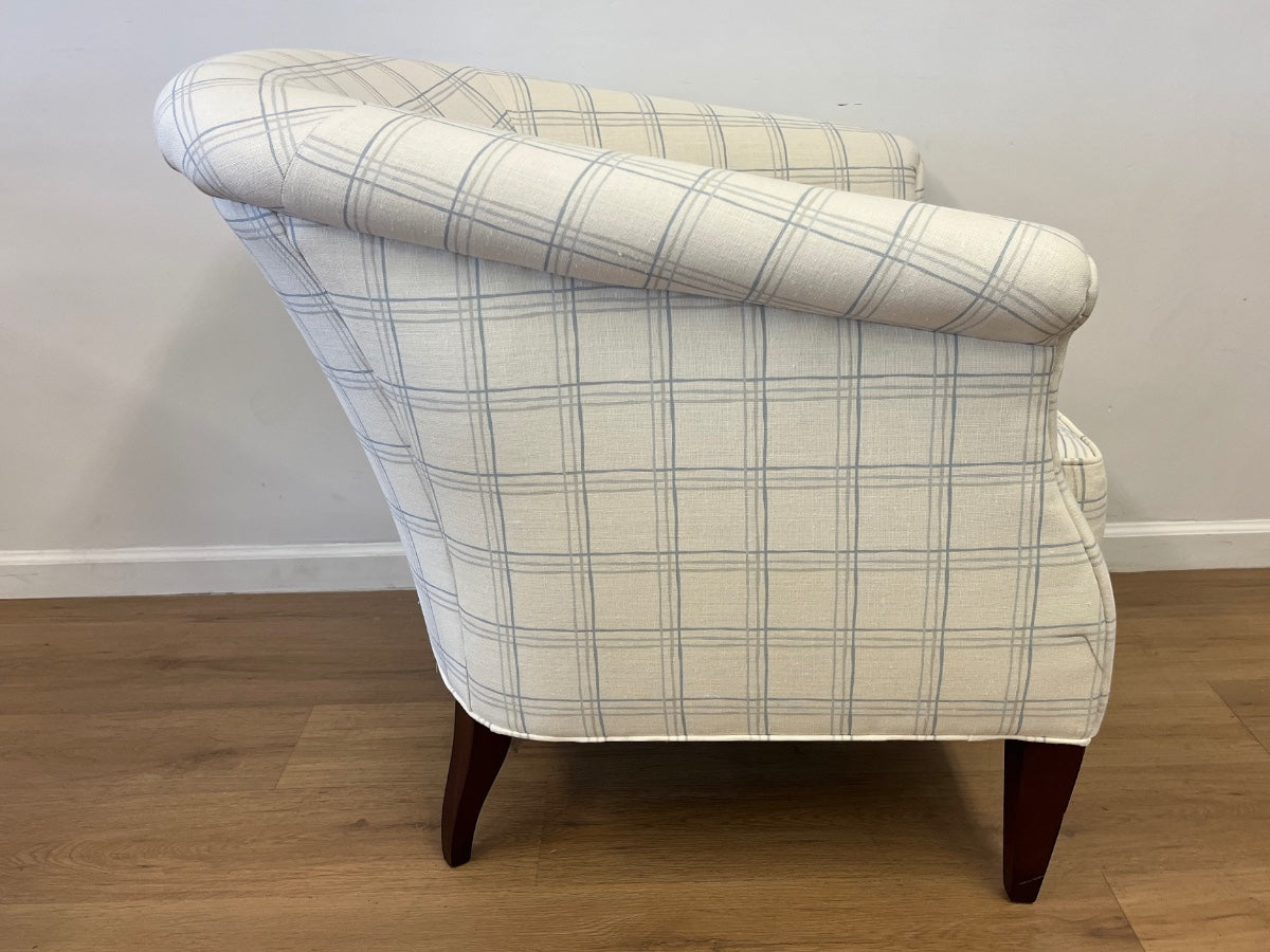 Hickory Chair Albert Chairs in Custom Fritz Porter Fabric, Pair