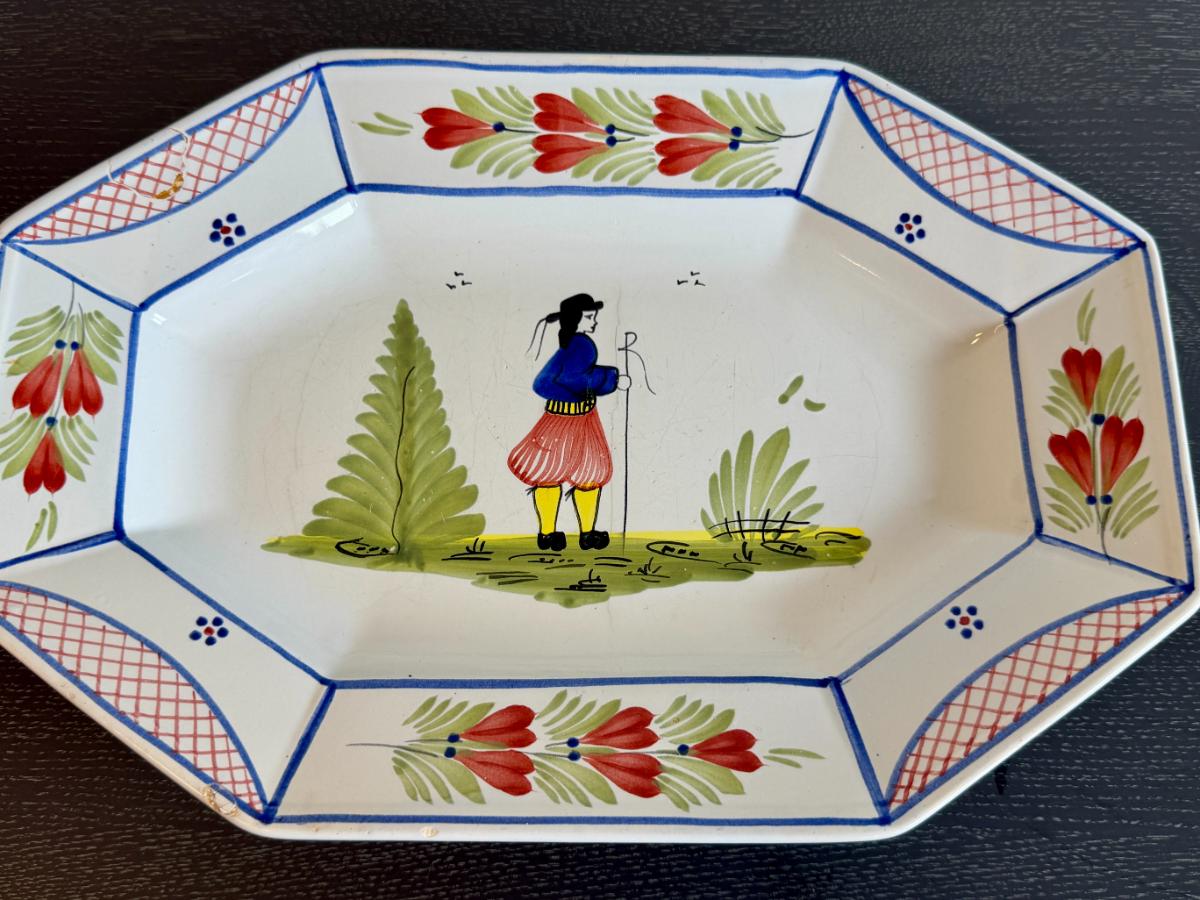 Collection of Vintage Harriett Quimper “Mistral Blue” Hand-Painted Faience Collection