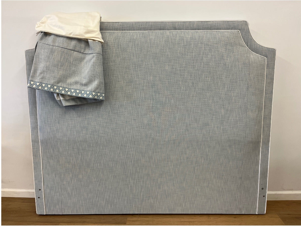 Custom California King Headboard & Bedskirt