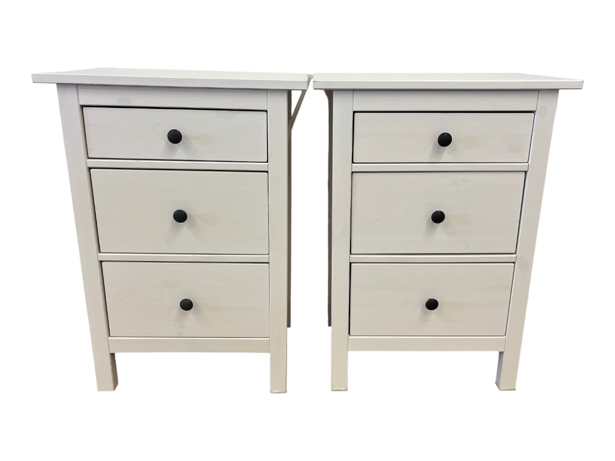 White Nightstands, Pair