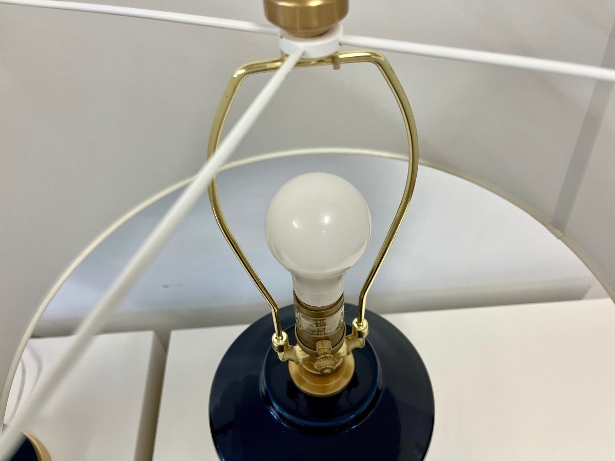 Visual Comfort Weller Zig-Zag Table Lamps, Pair