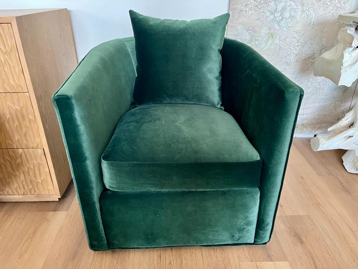 Crate & Barrel Drew Swivel Chair