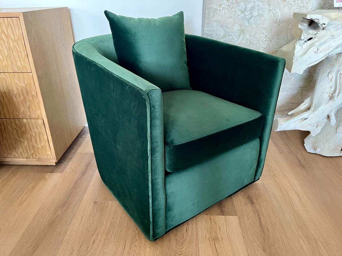 Crate & Barrel Drew Swivel Chair