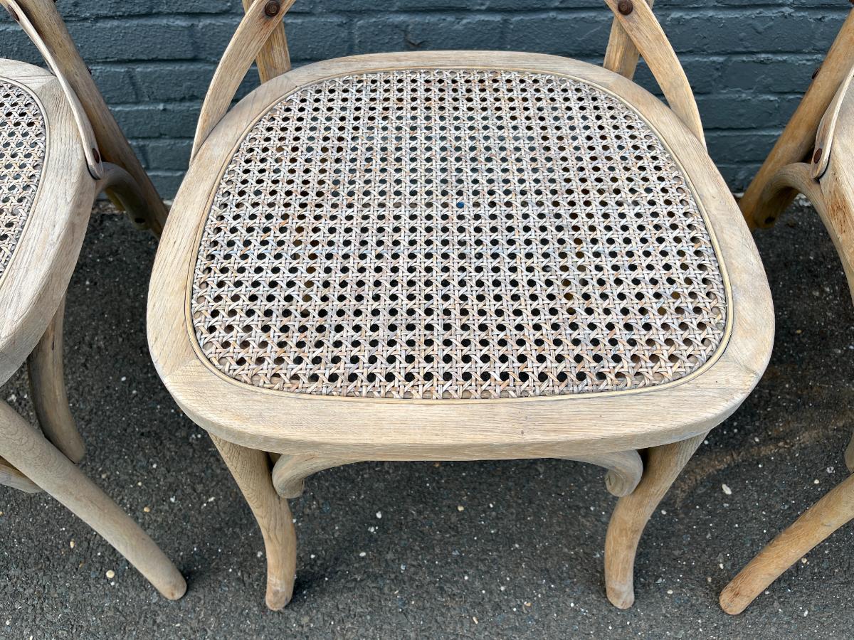 RH Madeleine Rattan Dining Side Chairs, Set of 4