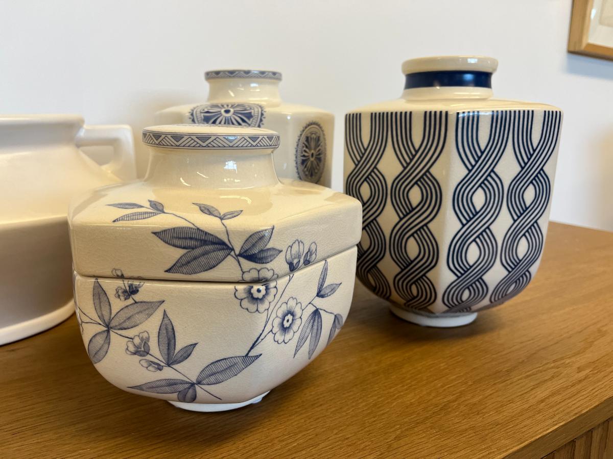 Blue & White Ceramics and Glass Collection