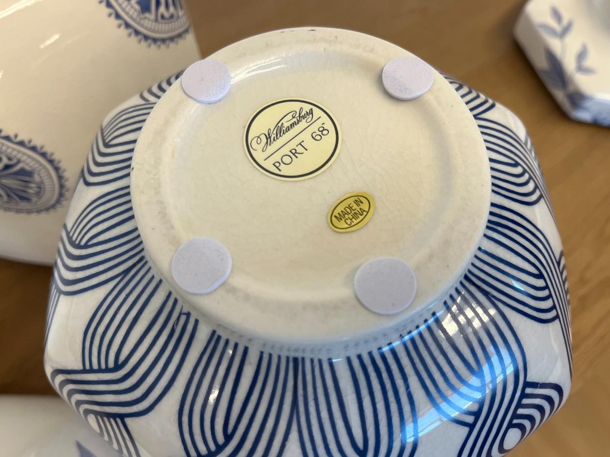 Blue & White Ceramics and Glass Collection
